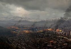 Santiago bombardeado