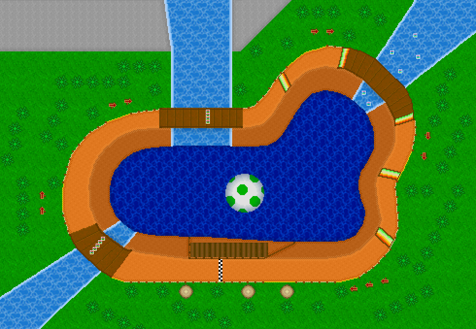 mario and yoshi race track