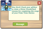 Winter Wonderland Free License Notification