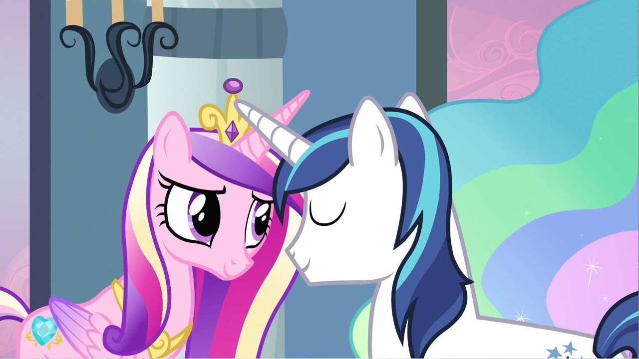 hasbro my little pony friendship is magic shining armor and princess cadence baby