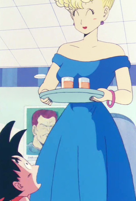 Mrs._Brief_serving_Goku