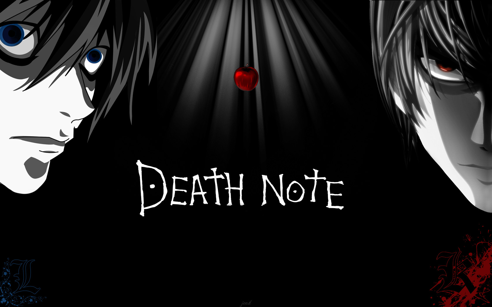 death note light and l figure