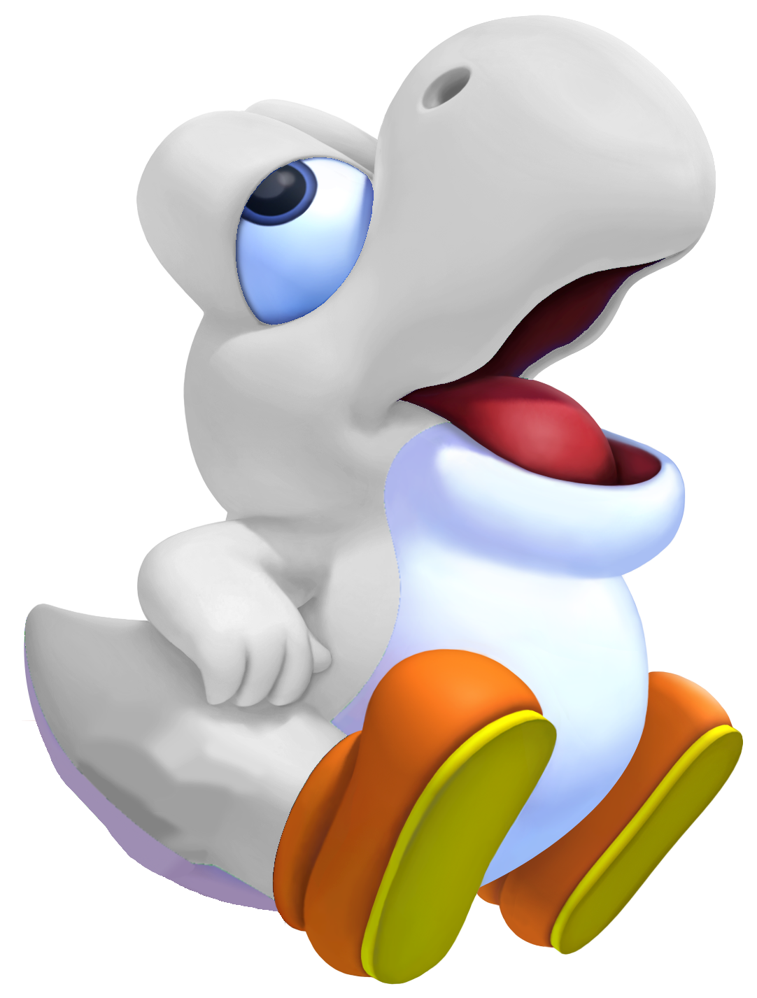 Image - White Baby Yoshi 3D.png - Fantendo, the Nintendo 