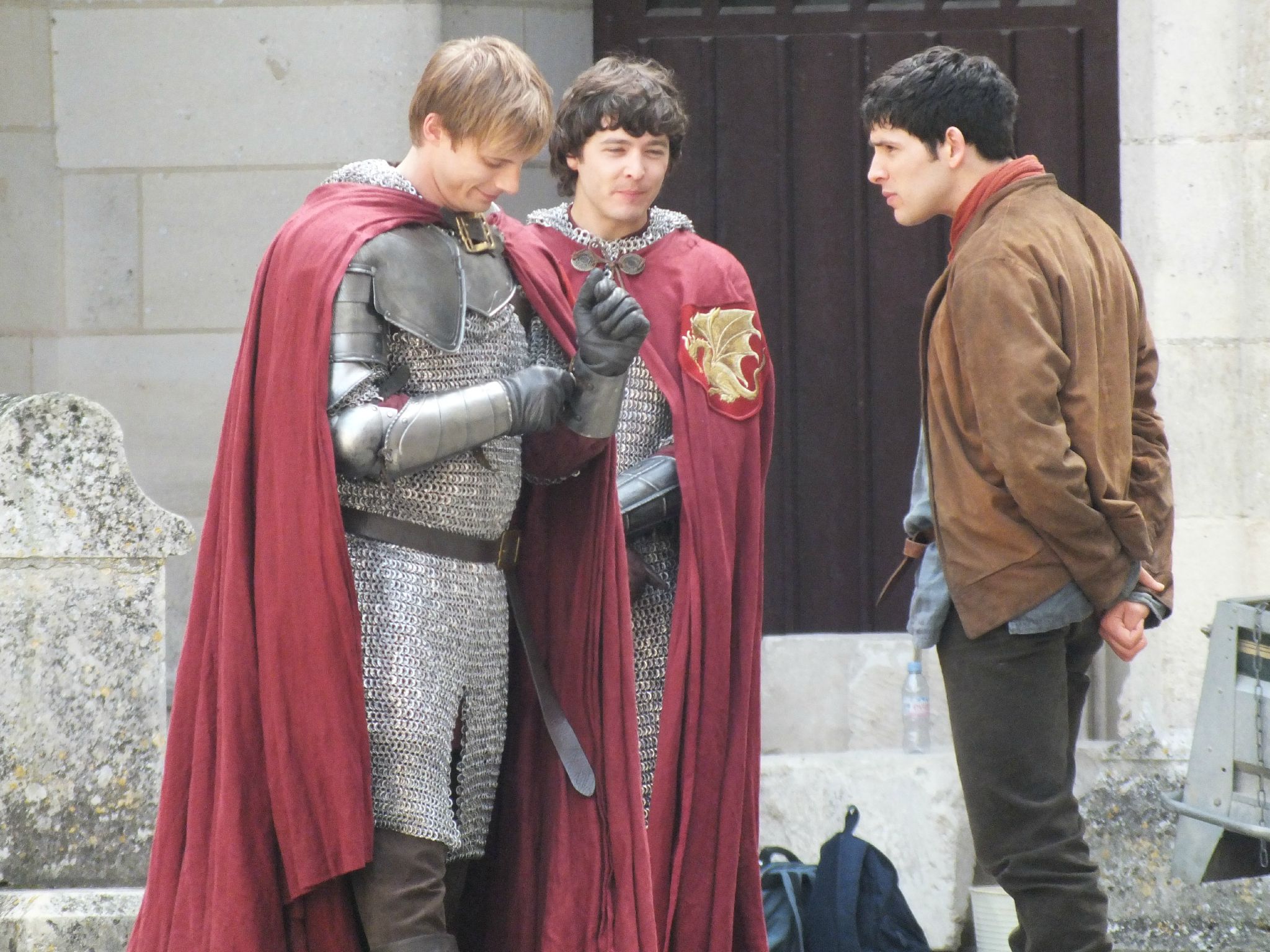 Image Bradley James Colin Morgan And Alexander Vlahos Behind The Scenes Series 5 5 5039