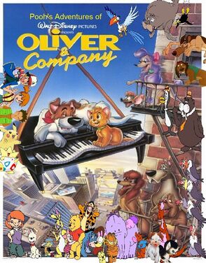 Pooh's Adventures of Oliver & Company poster (Version 6)