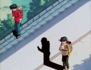 Ranma follows Ryoga - Assault on Girls' Locker Room