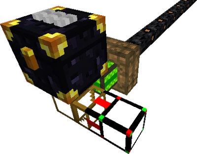 Connect the Basic Logistics Pipe from Step 2 to a regular Stone 