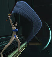 One-handed ranged attack