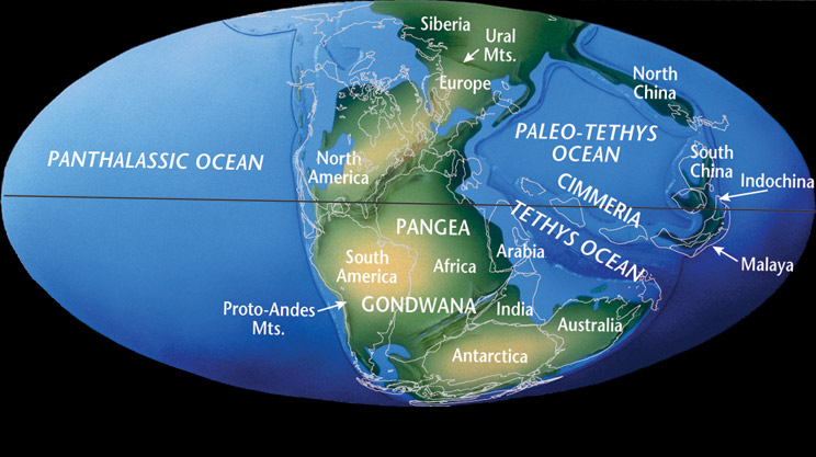 triassic globe