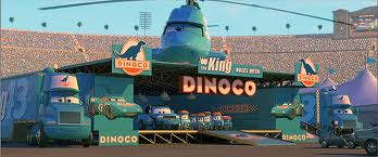 dinoco in toy story and cars