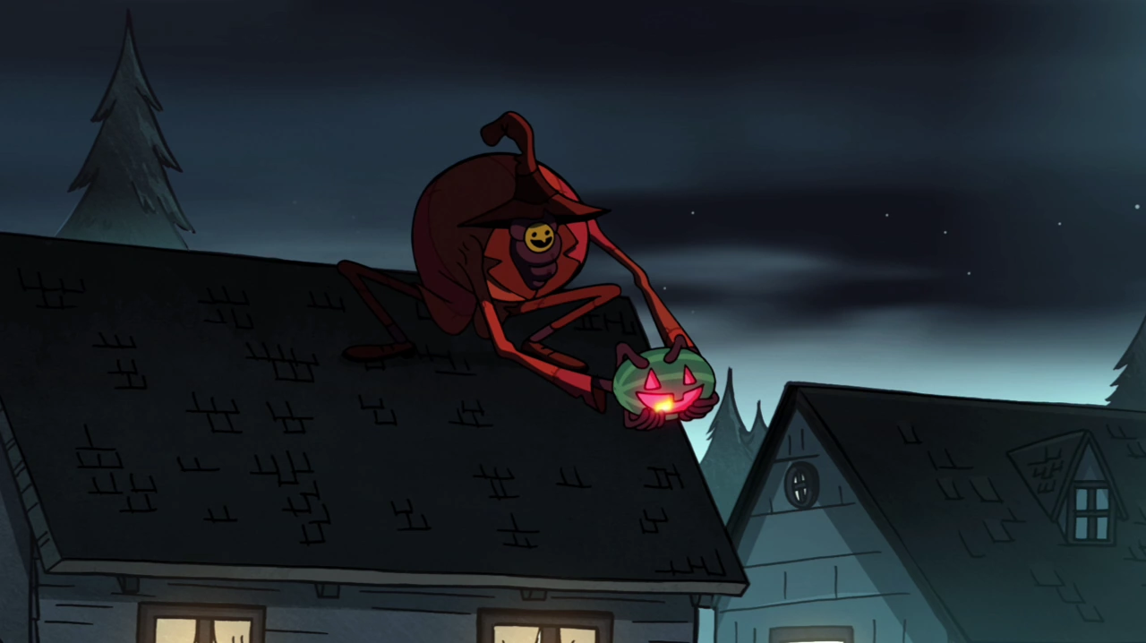 Image S1e12 The Summerween Trickster on a roof.png Gravity Falls Wiki
