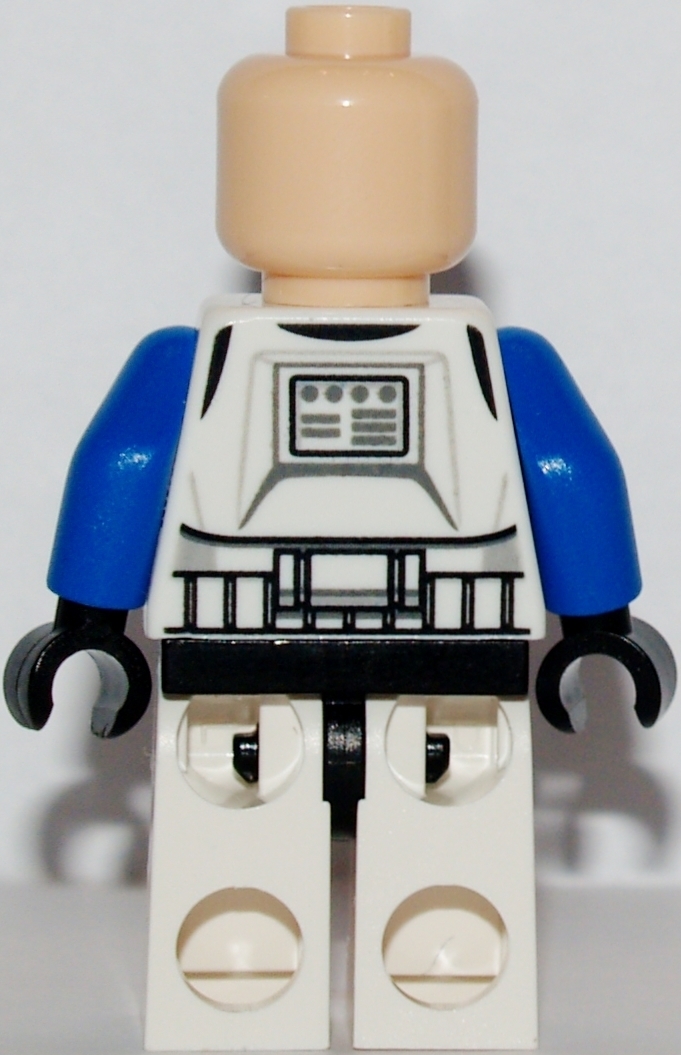 lego clone with blue arm