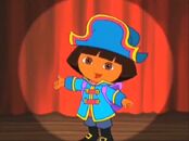 Pirate Dora in the spotlight