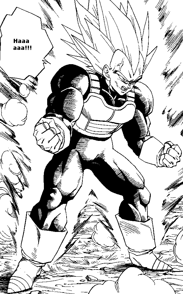 vegeta dragon ball z manga