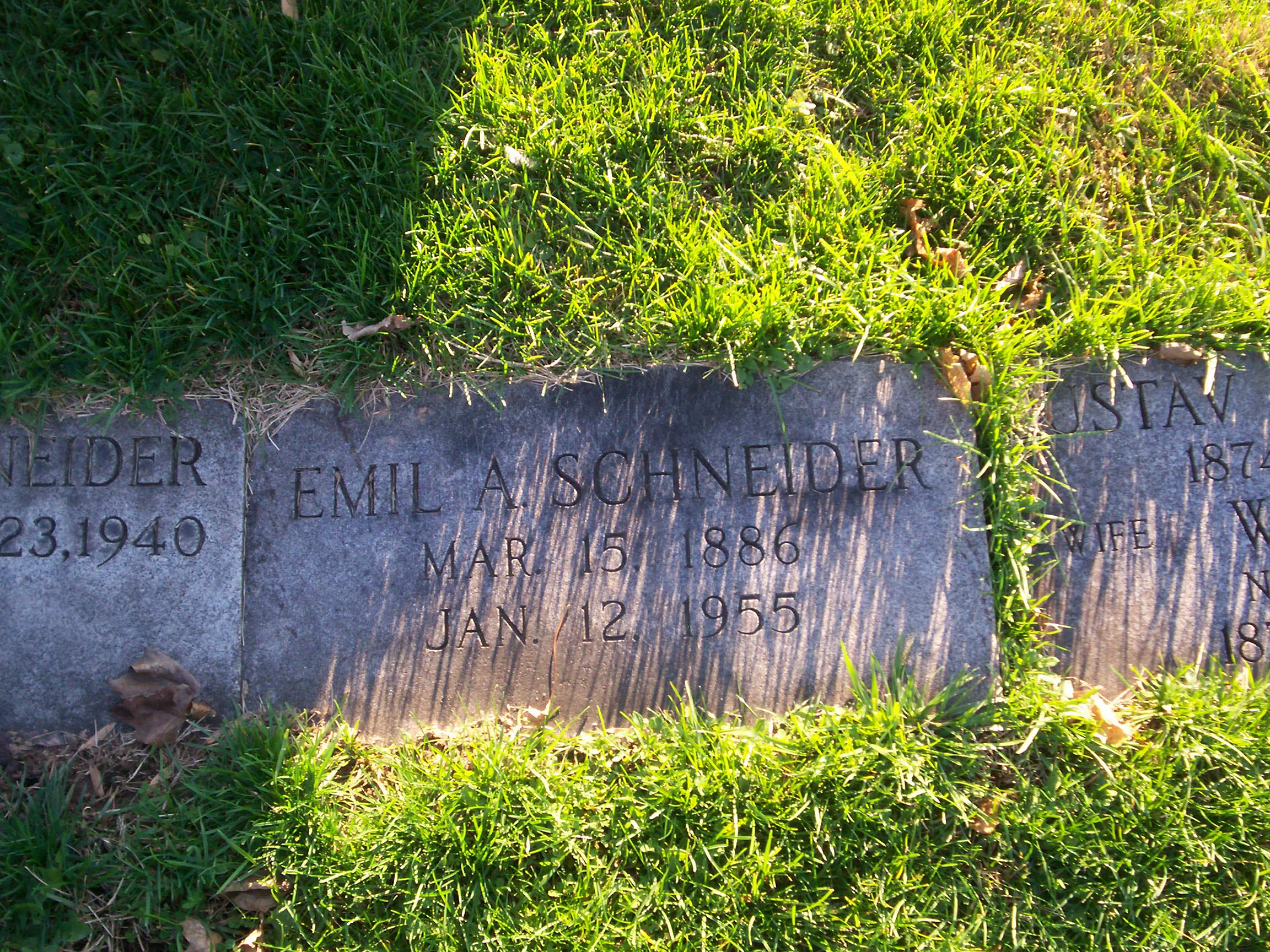  - Grave_of_Emil_A._Schneider,_Fairview_Cemetery_100_0913