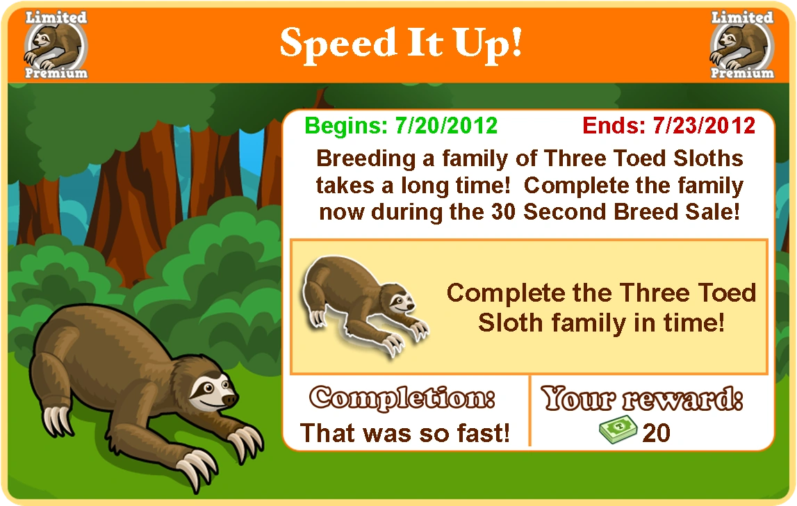 Three Toed Sloth - Tiny Zoo Wiki