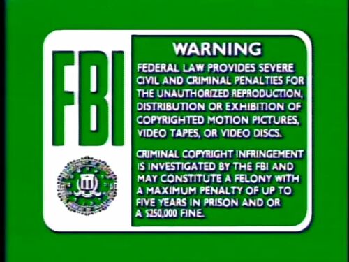 FBI WARNING fbi warning:
