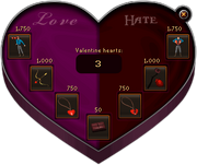 Sending valentine heart