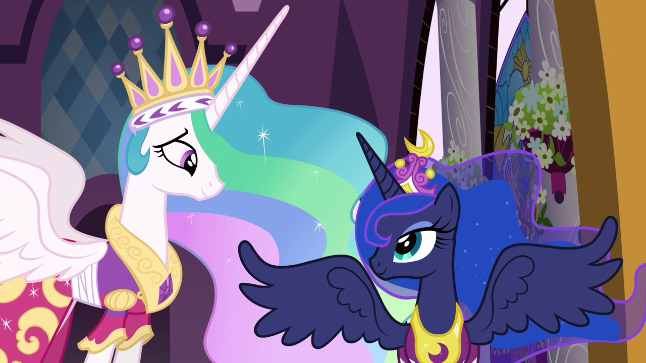 My Little Pony friendship is Magic Princess Celestia and Princess Luna