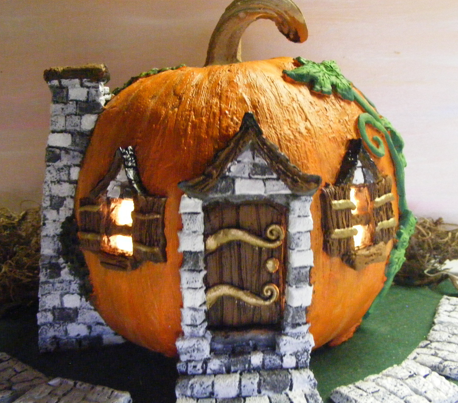 Pumpkin Carving Pumpkin House