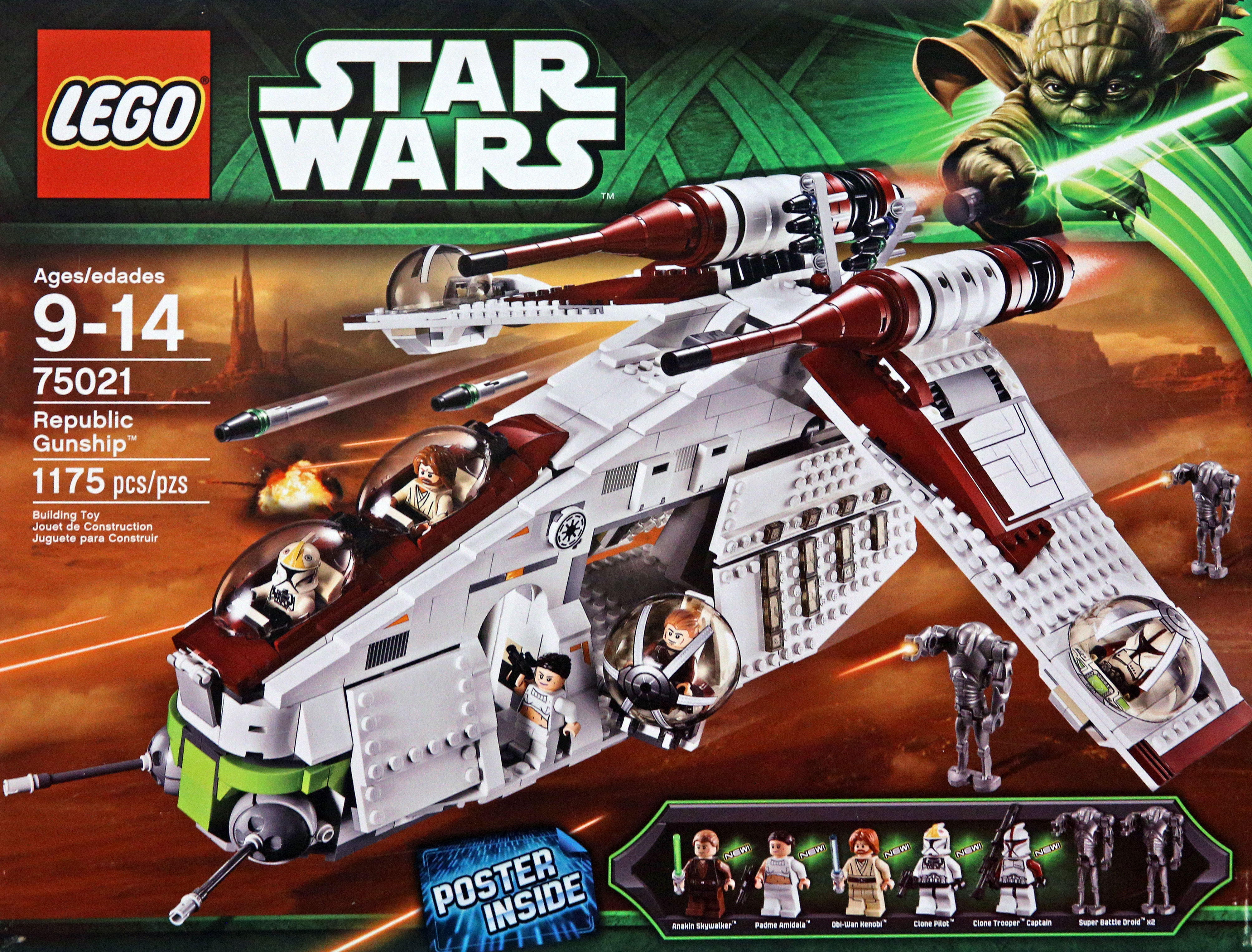 red lego star wars ship