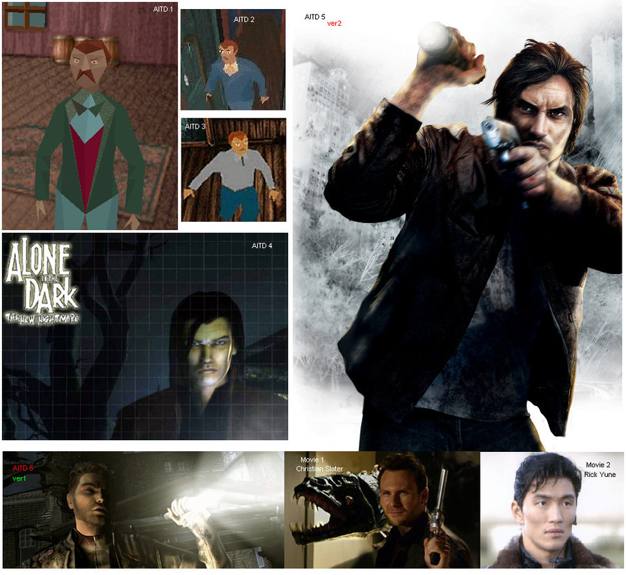 Image - Edward Carnby All versions.jpg - Alone in the Dark Wiki