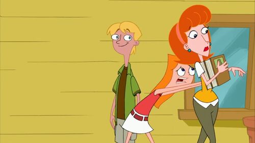 Image Candace Pushing Linda Past Jeremy Phineas And Ferb Wiki Your Guide To Phineas