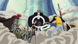 Heart and Kid Pirates vs. Pacifista