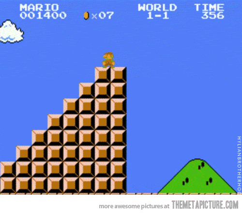Funny-gif-Mario-Bros-flag-jump