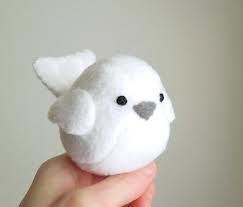 white dove stuffed animal