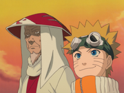 Hiruzen and Naruto
