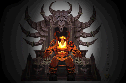 Sargeras on throne