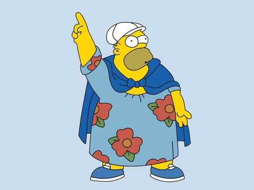 Imagen - Homero obeso con su vestido.jpg - Simpson Wiki en Español ...