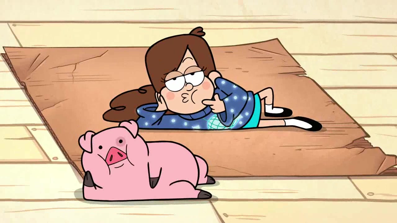 Image S E Mabel And Waddles Posing Gravity Falls Wiki