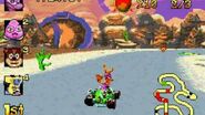 Spyro in the GBA version of Nitro Kart