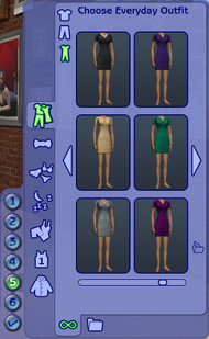 CAS - Vêtements (Les Sims 2)