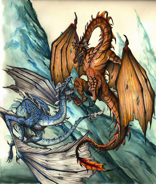 Image - Wyverns Of Ice And Flame 2.jpg - Warriors Of Myth Wiki