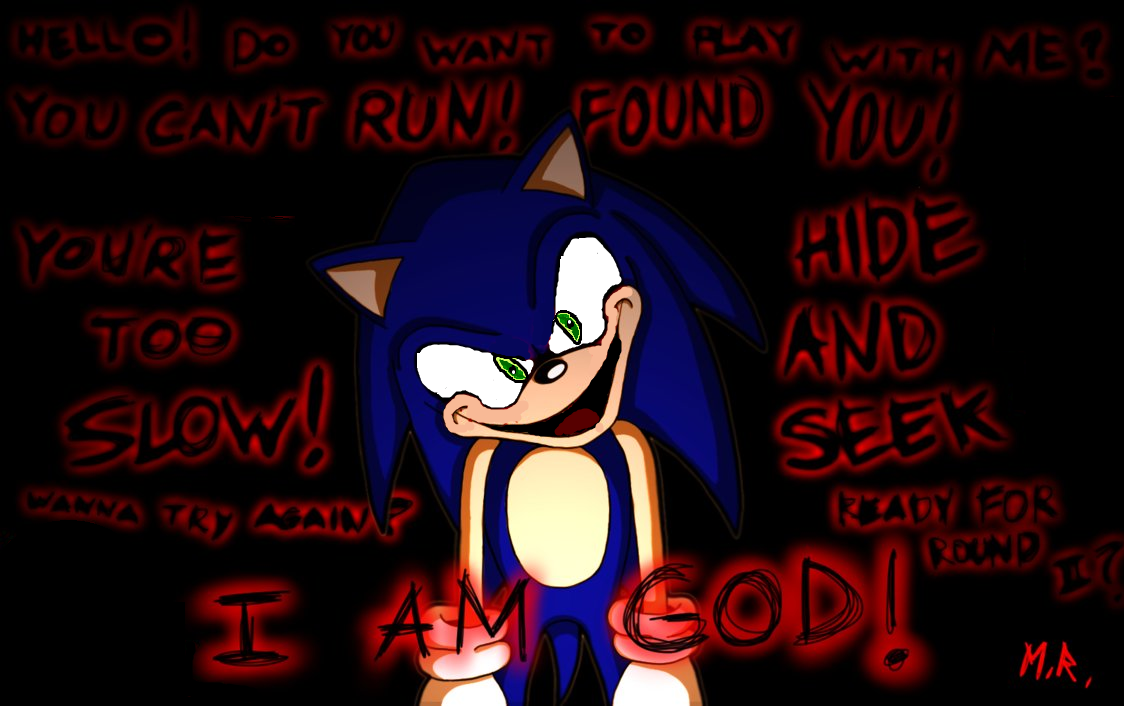 Перейти в профиль Sonic.exe. 