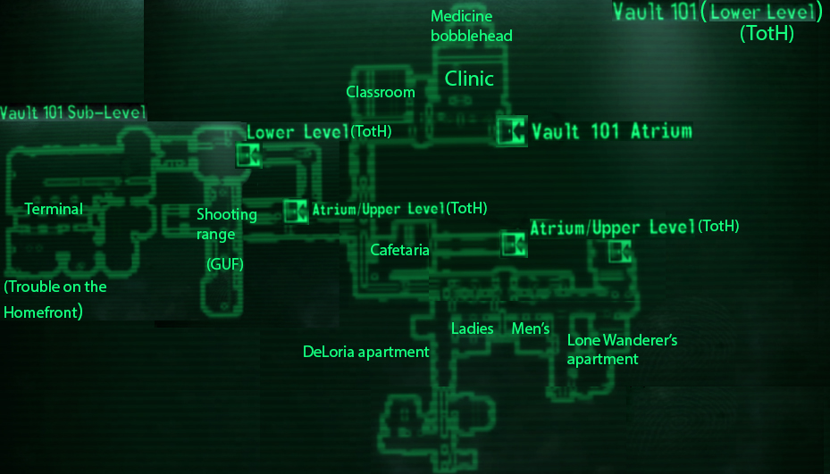 fallout 3 vault 101 map