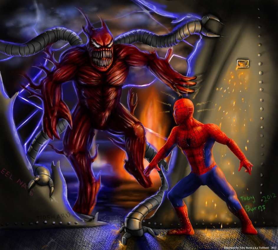 hq spiderman venom e escarlate vs carnage