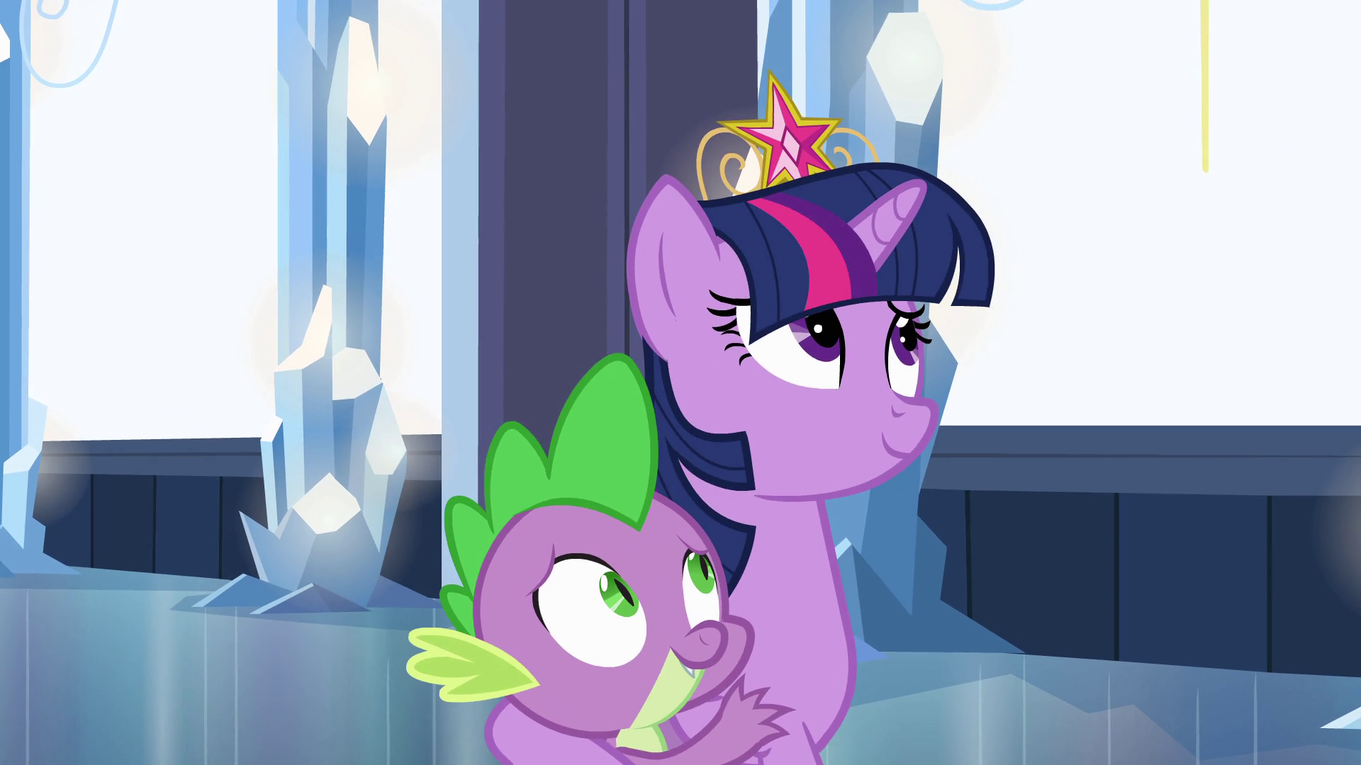 Image Princess Twilight holding Spike close EG.png My Little Pony