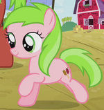 Pink and green Apple cousin s03e08