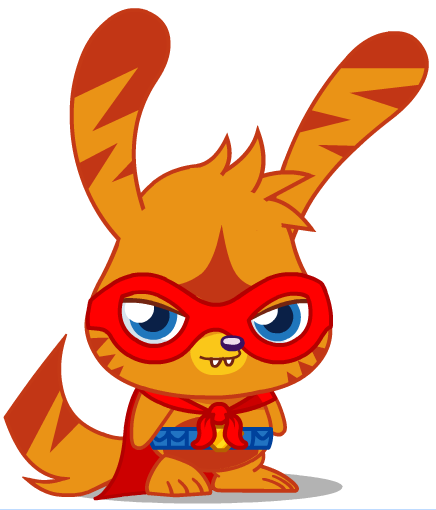 Super Katsuma is one of the six Super Moshis and is the super version of Katsuma. Super Katsuma is the most popular Super Moshi character.