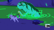 S5e34 Shoko's tiger running from mutant Shoko