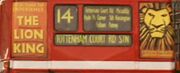 The Lion King advert bus TVRose