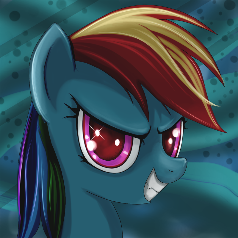 evil rainbow dash