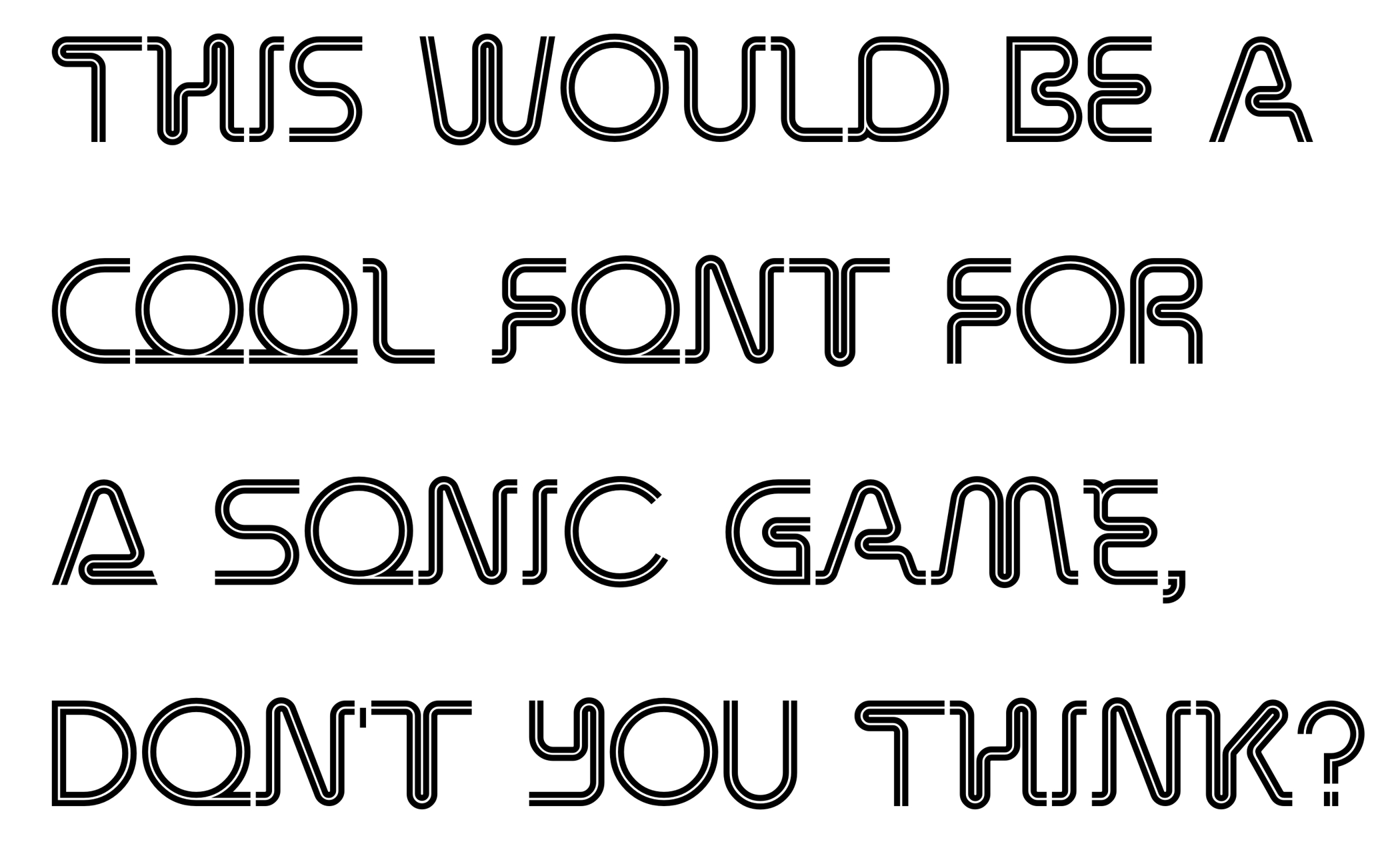 Sonic generations text font