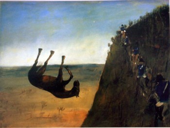 Image - Sidney-nolan-the-slip-horse-falling-off-a-cliff ...