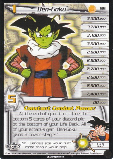 dbz trading cards