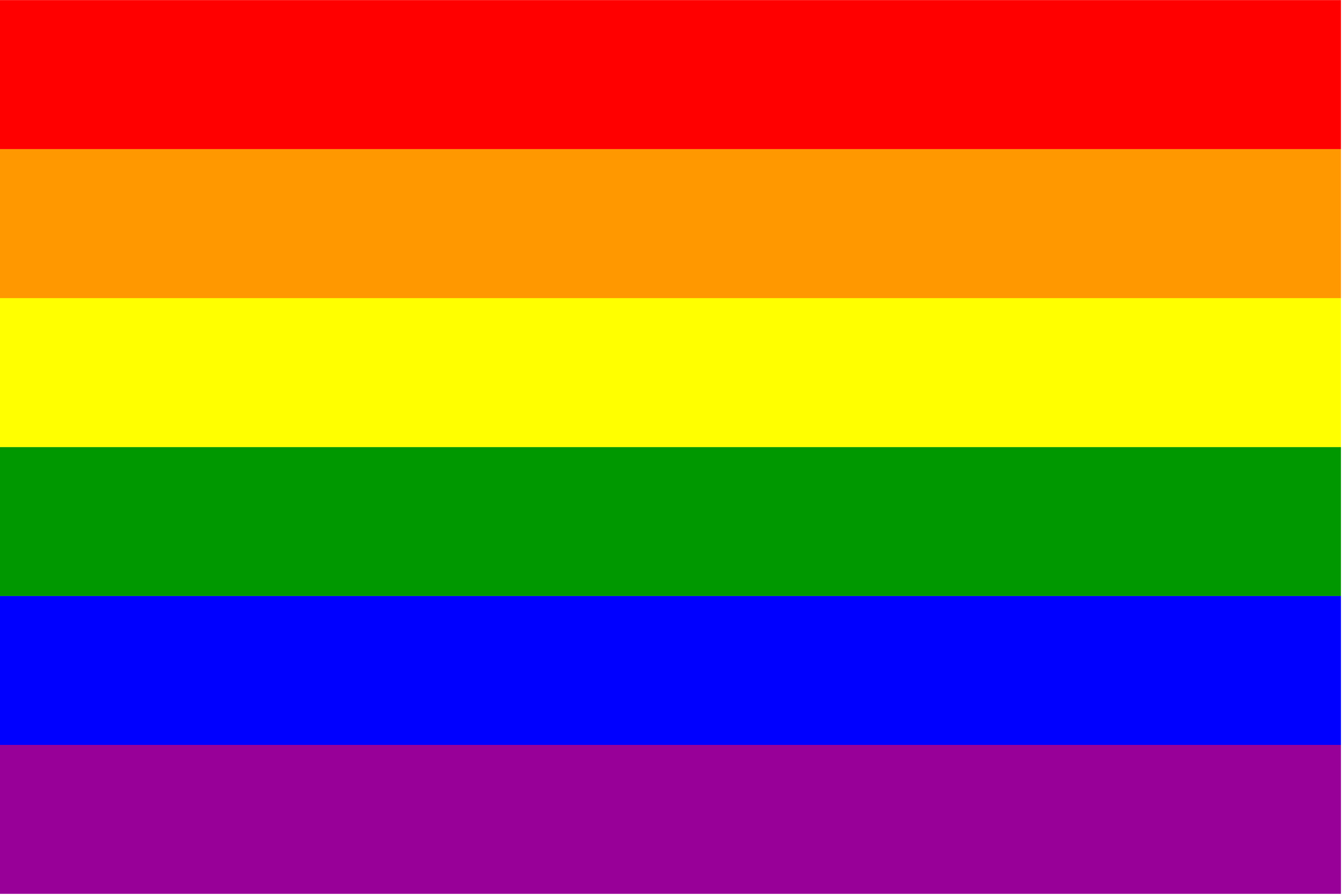 why are there six colors in the gay pride flag